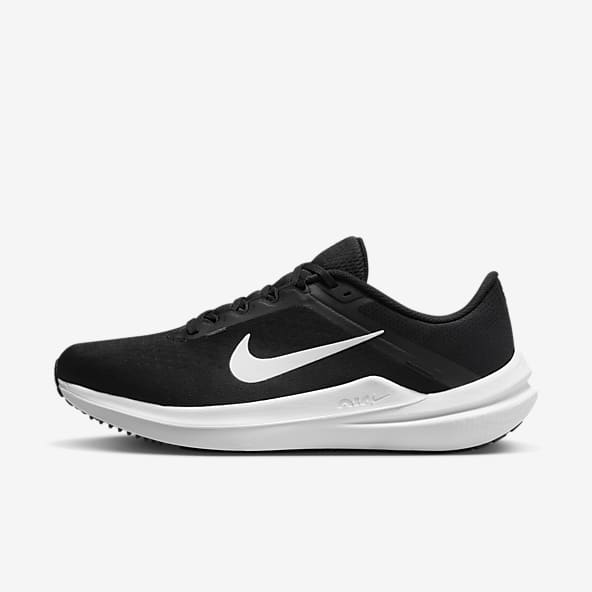 Mens black nike running shoes sale